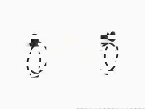 Round Closed Towel Ring in Matte Black